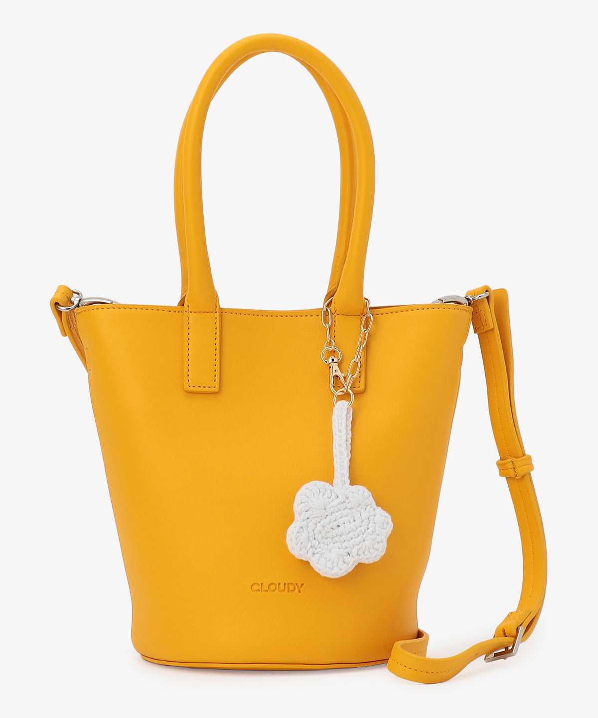 Bloom Leather ミニトート 〜With Algeria Charm〜 YELLOW