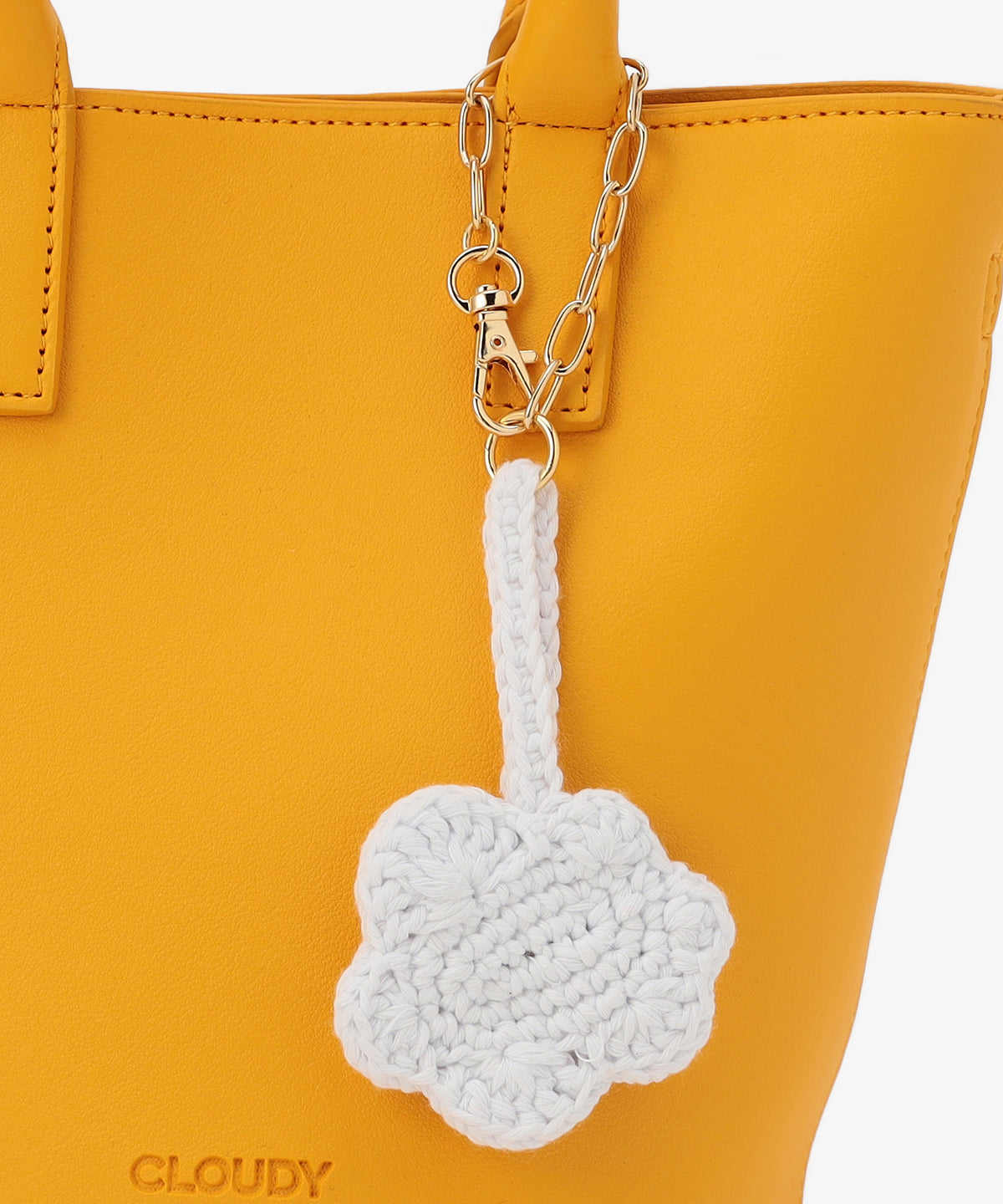 Bloom Leather ミニトート 〜With Algeria Charm〜 YELLOW