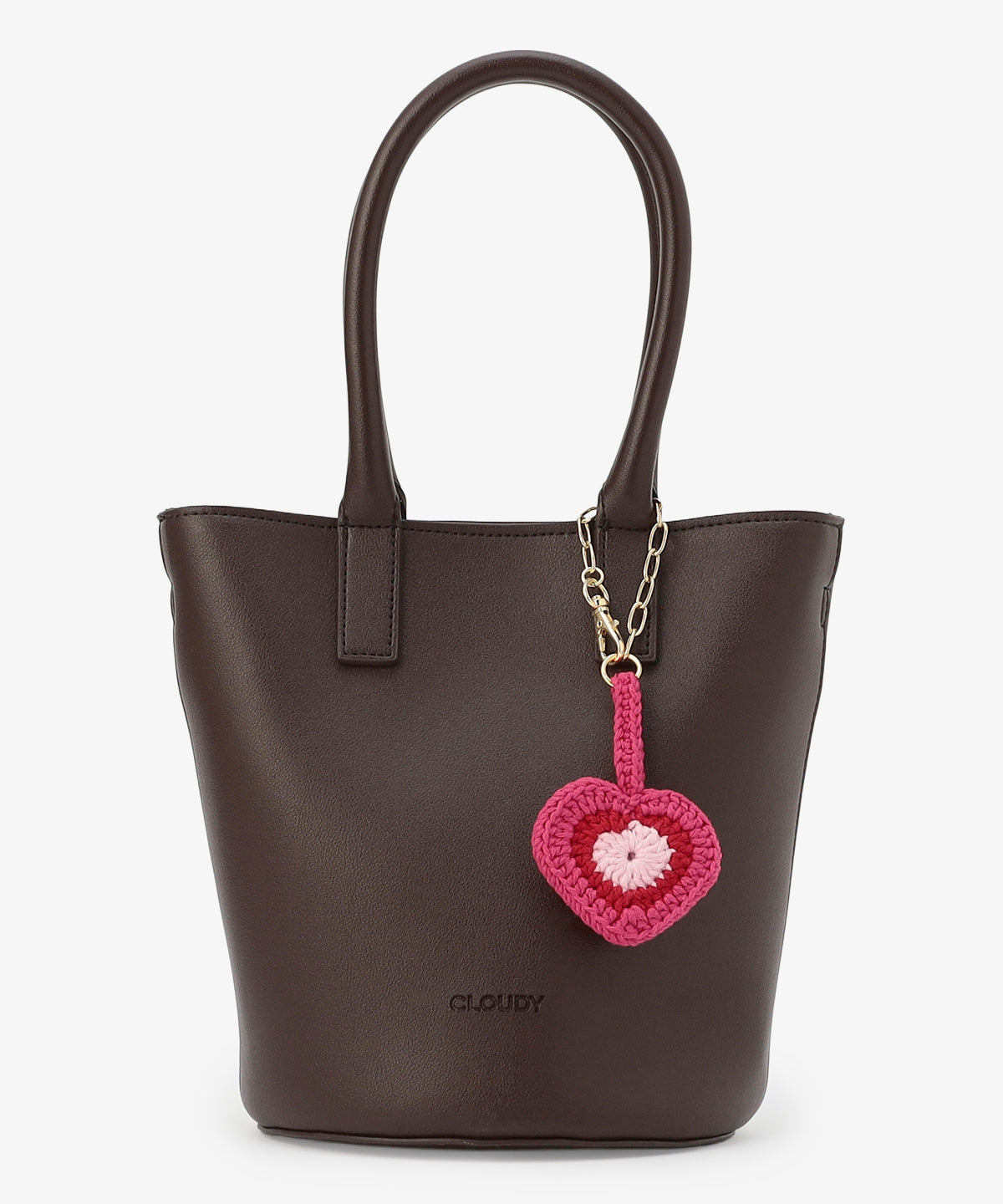 Bloom Leather ミニトート 〜With Algeria Charm〜 BROWN