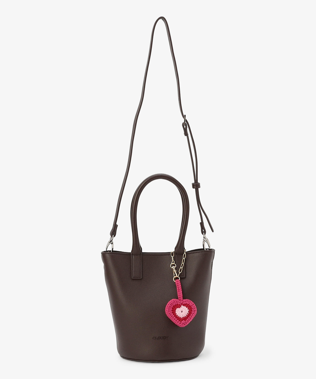 Bloom Leather ミニトート 〜With Algeria Charm〜 BROWN