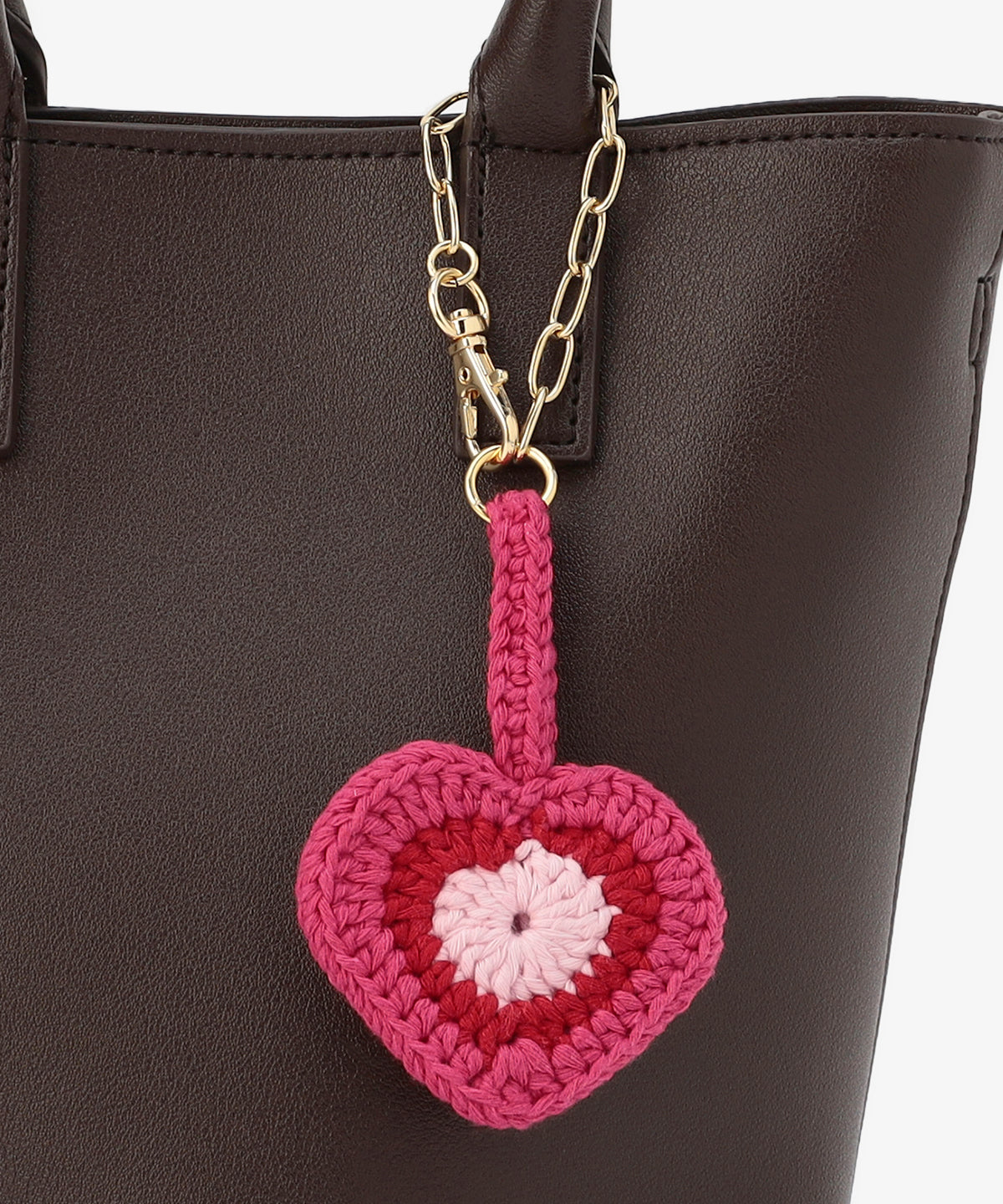 Bloom Leather ミニトート 〜With Algeria Charm〜 BROWN