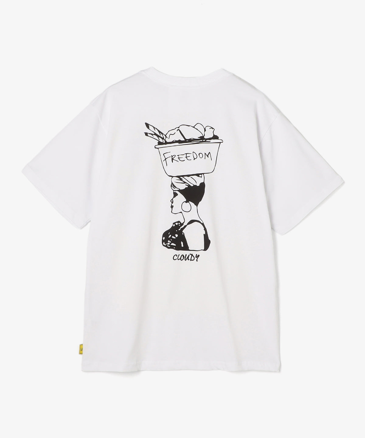 Lunch T-shirts FREEDOM WOMAN WHITE