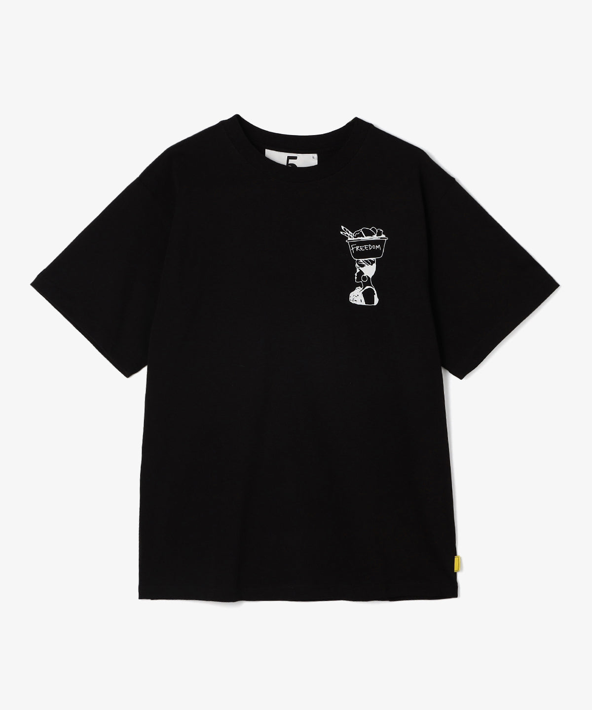 Lunch T-shirts FREEDOM WOMAN BLACK