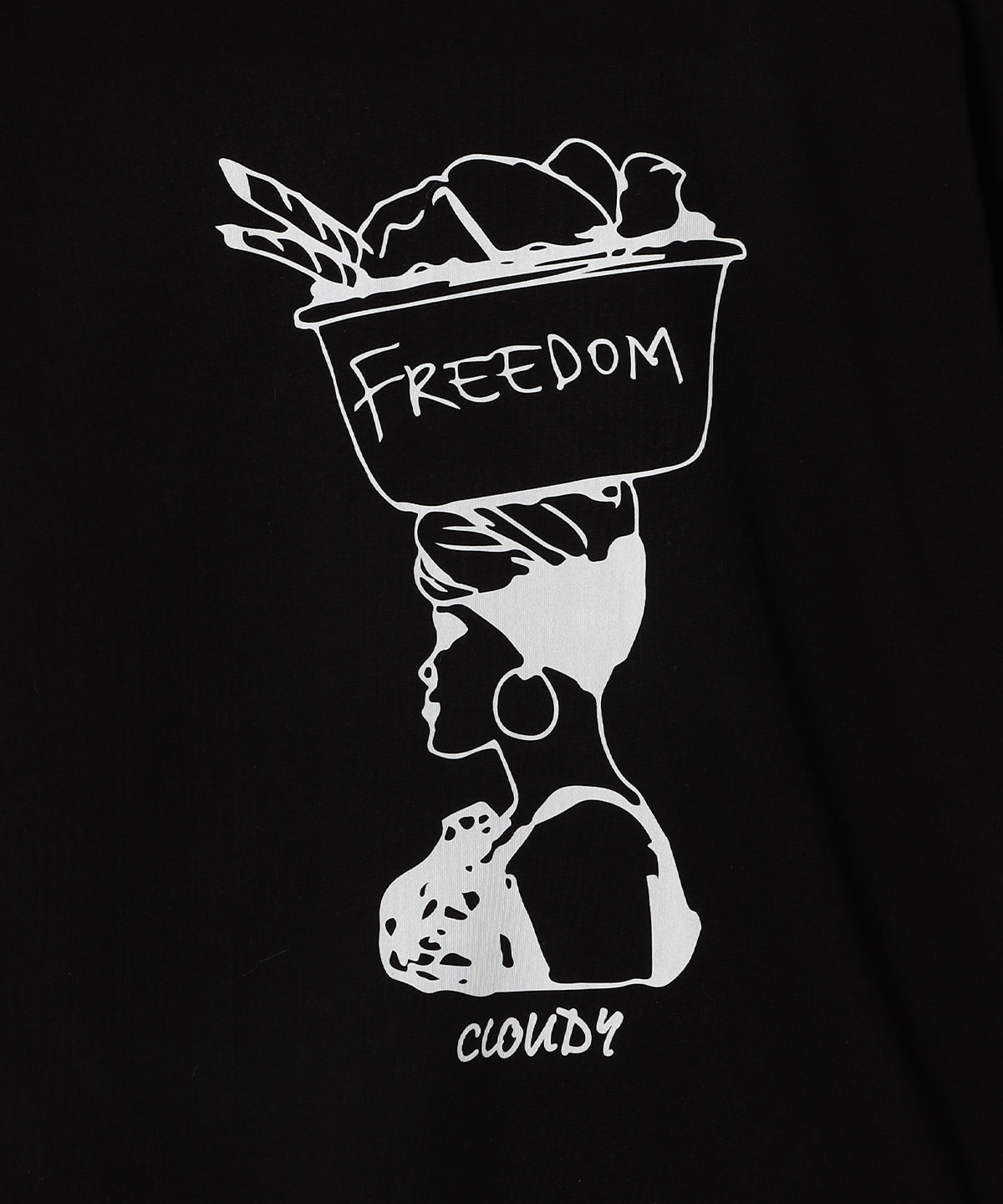 Lunch T-shirts FREEDOM WOMAN BLACK