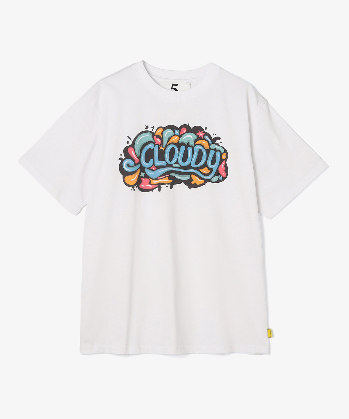 Lunch T-shirts CLOUDY GRAFFITI WHITE