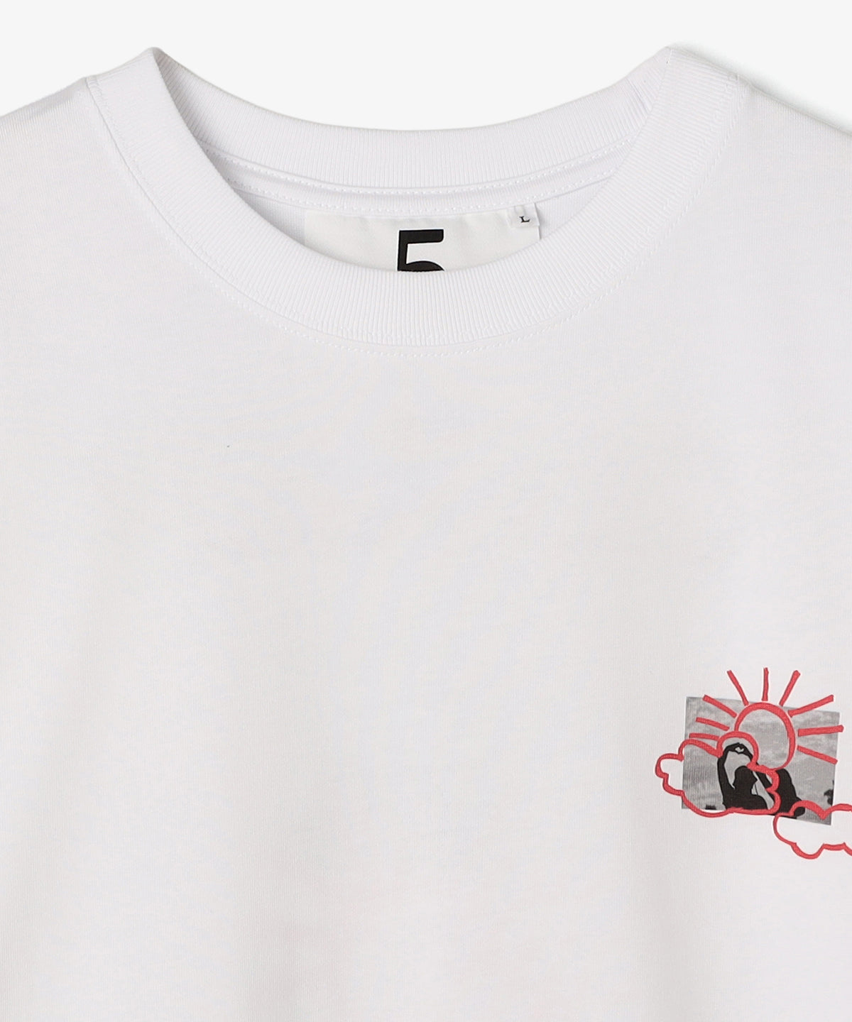 Lunch T-shirts OVER THE CLOUD WHITE