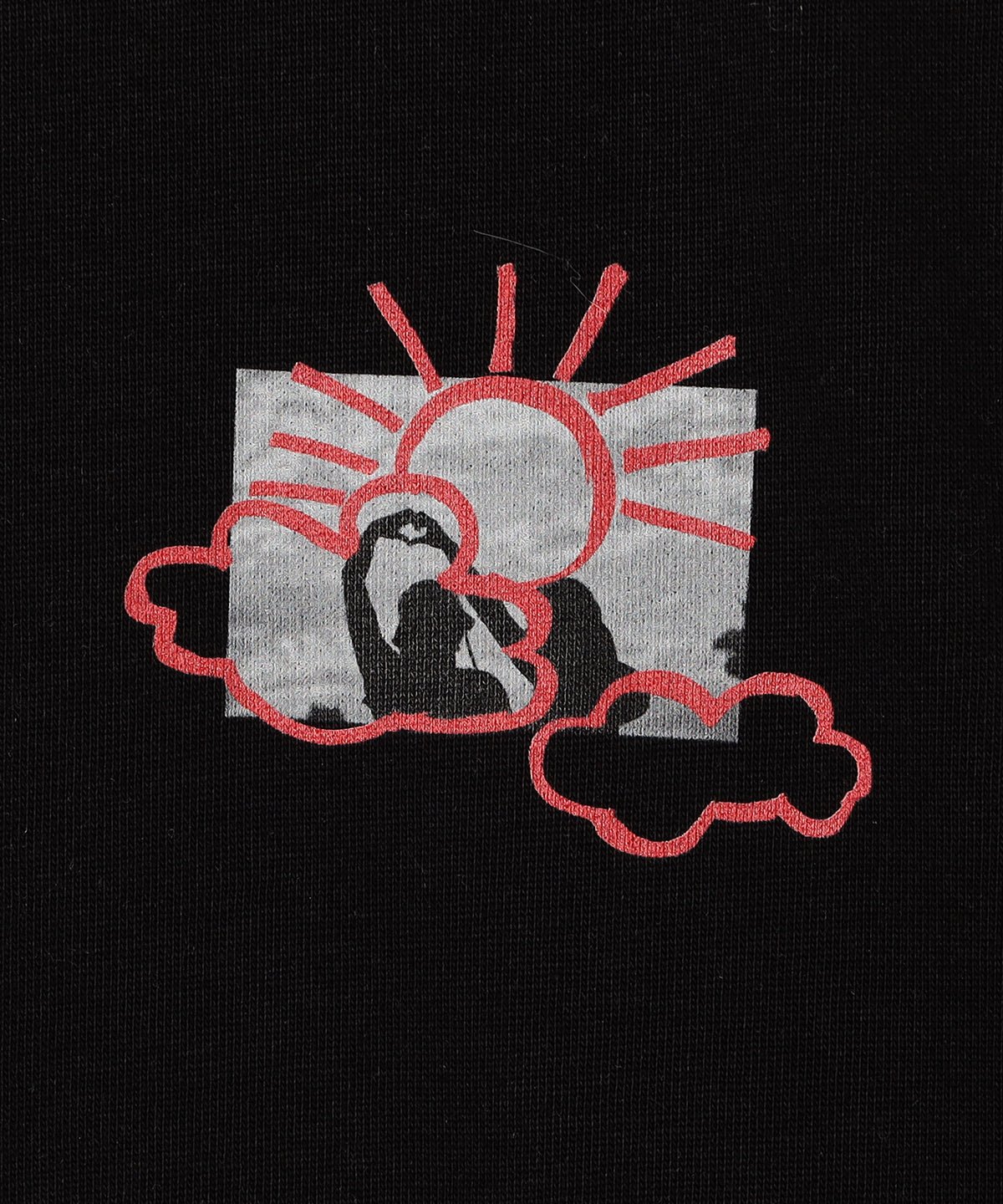 Lunch T-shirts OVER THE CLOUD BLACK
