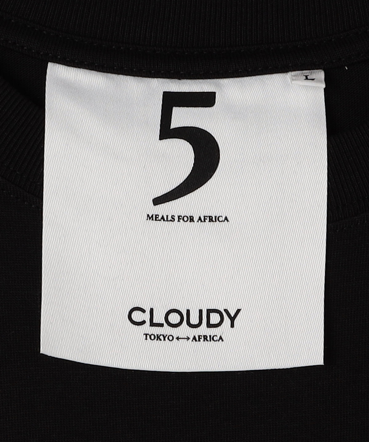Lunch T-shirts OVER THE CLOUD BLACK