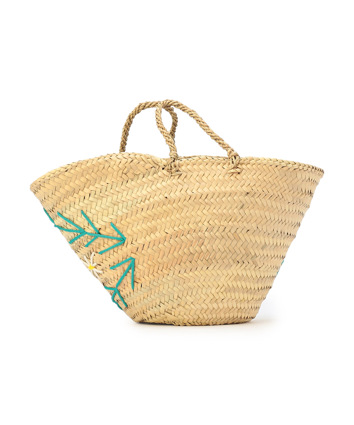 刺繍 Doum Basket BLUE