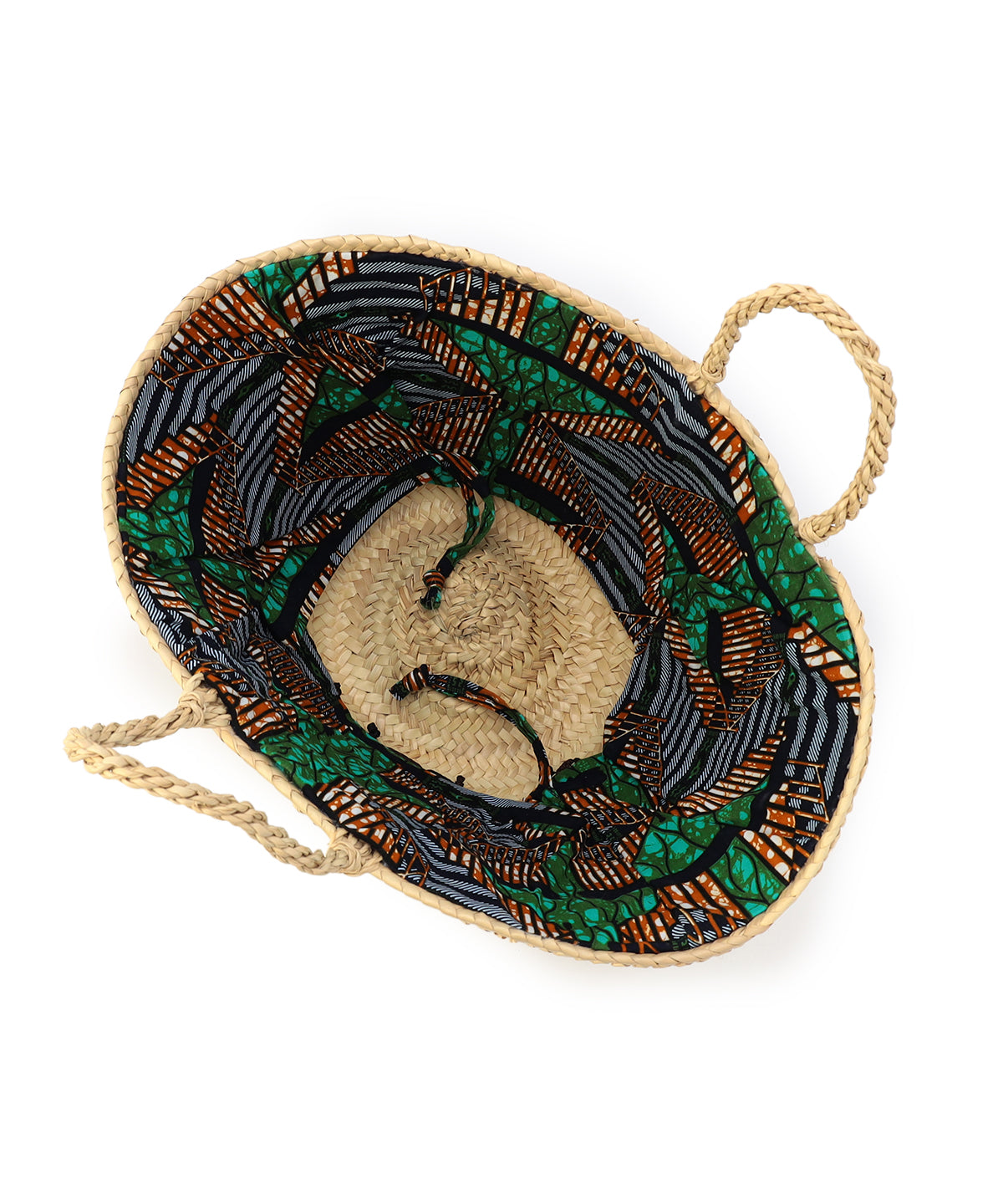 刺繍 Doum Basket BLACK