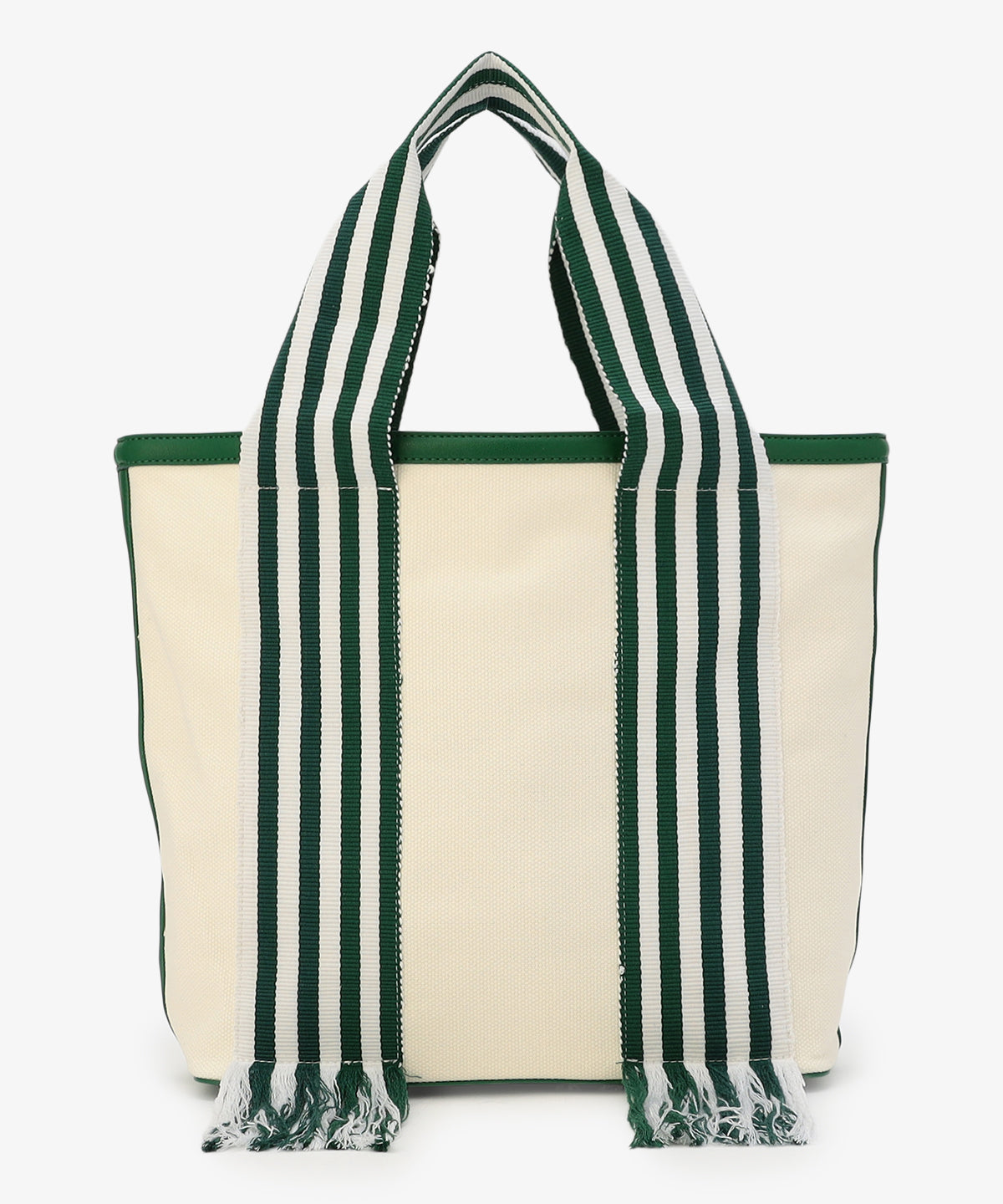 フリンジケンテキャンバストート（Mサイズ）GREEN×WHITE