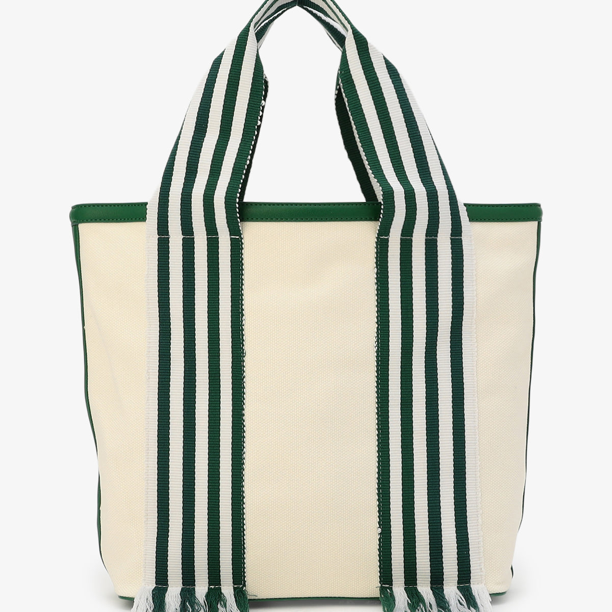 フリンジケンテキャンバストート（Mサイズ）GREEN×WHITE