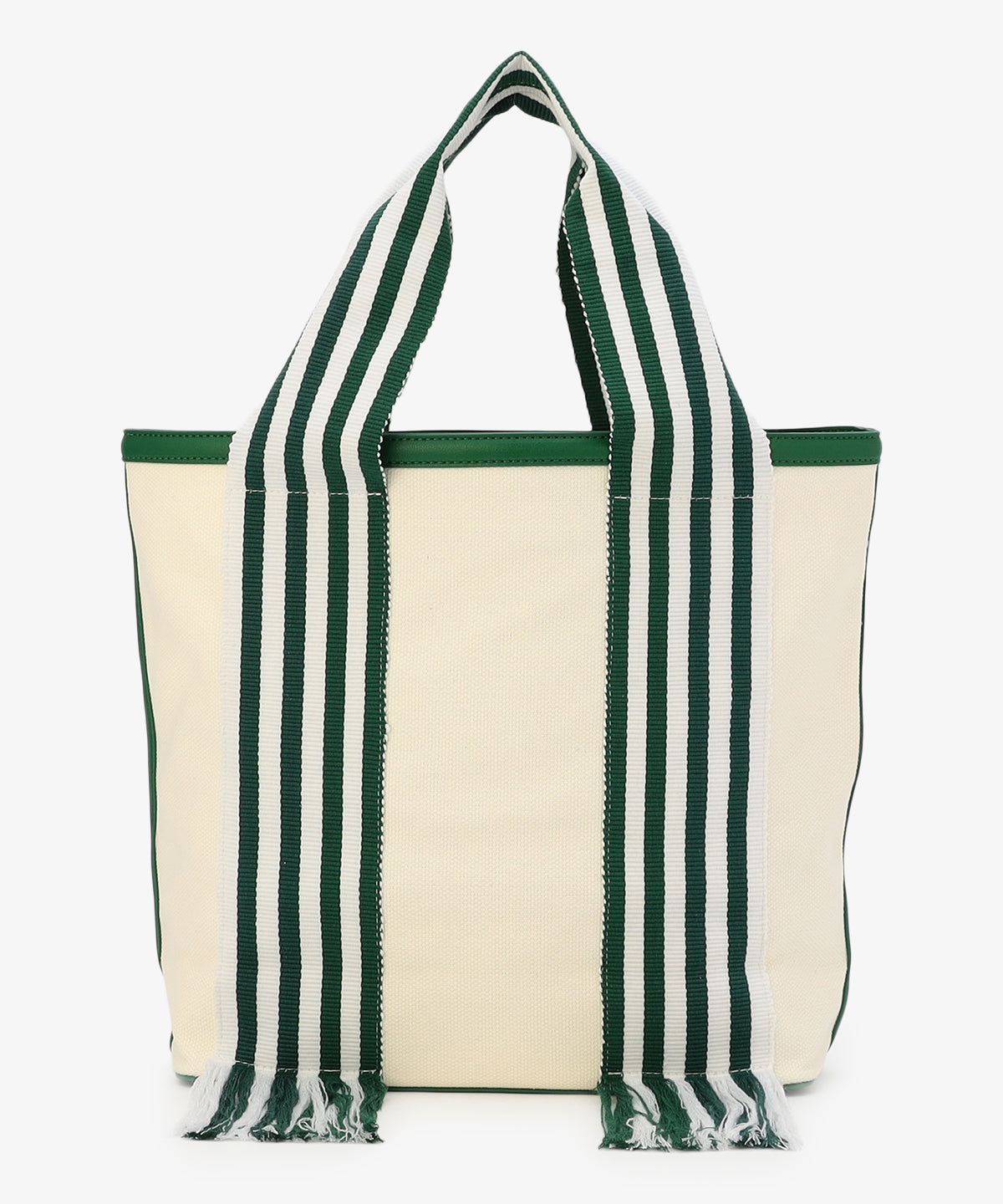 フリンジケンテキャンバストート（Mサイズ）GREEN×WHITE