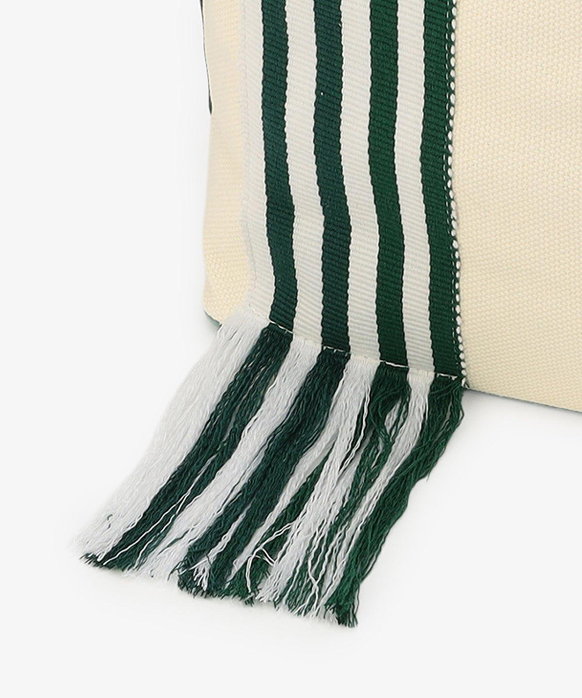 フリンジケンテキャンバストート（Mサイズ）GREEN×WHITE