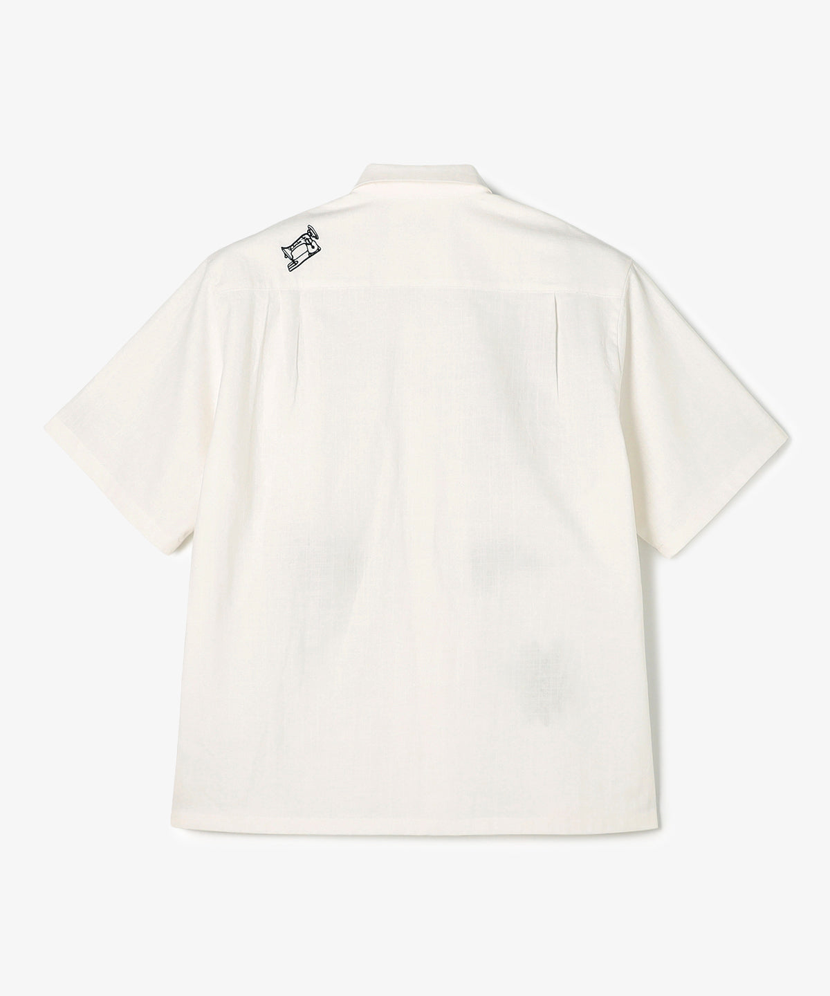 刺繍半袖シャツ OFF WHITE