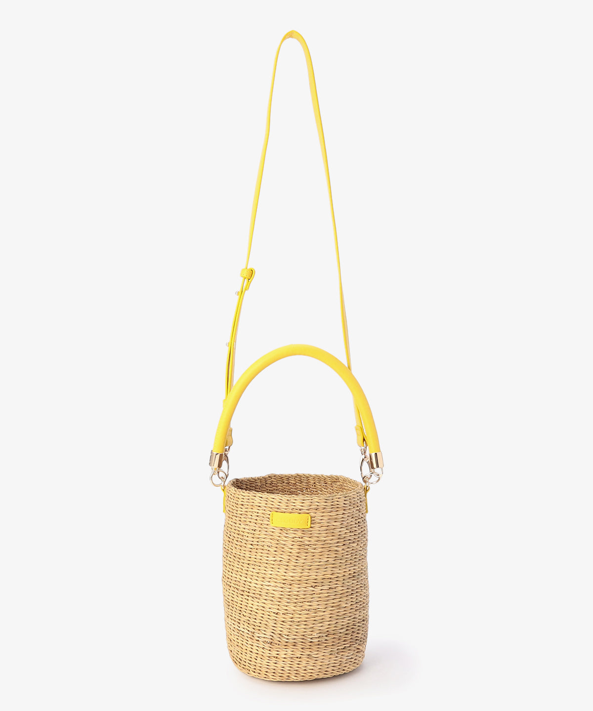 2way Hundle Tube Basket YELLOW/NATURAL
