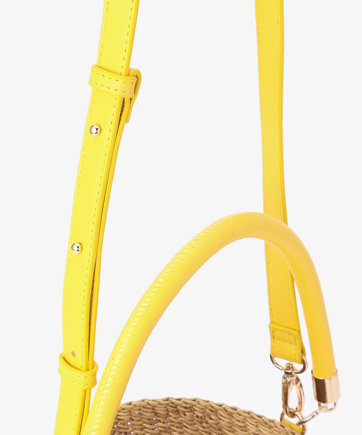 2way Hundle Tube Basket YELLOW/NATURAL