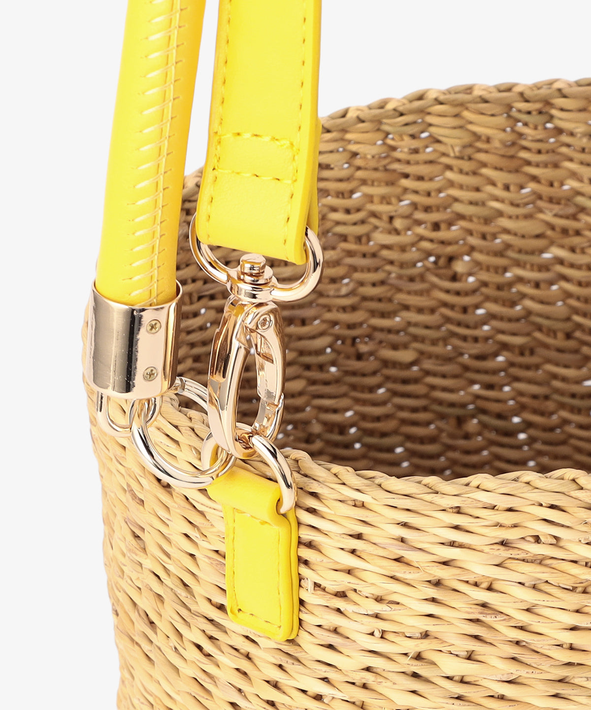 2way Hundle Tube Basket YELLOW/NATURAL