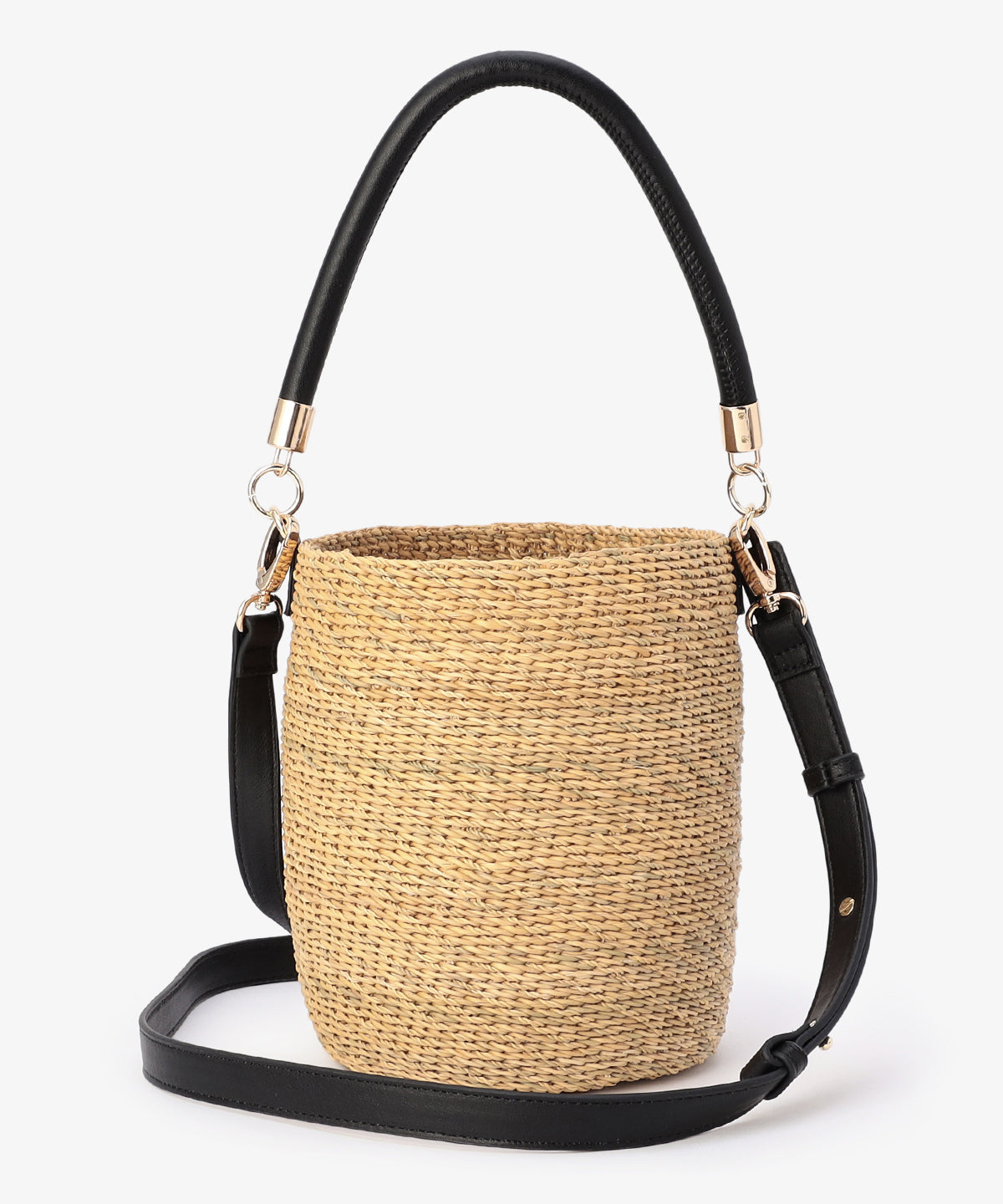2way Hundle Tube Basket BLACK/NATURAL