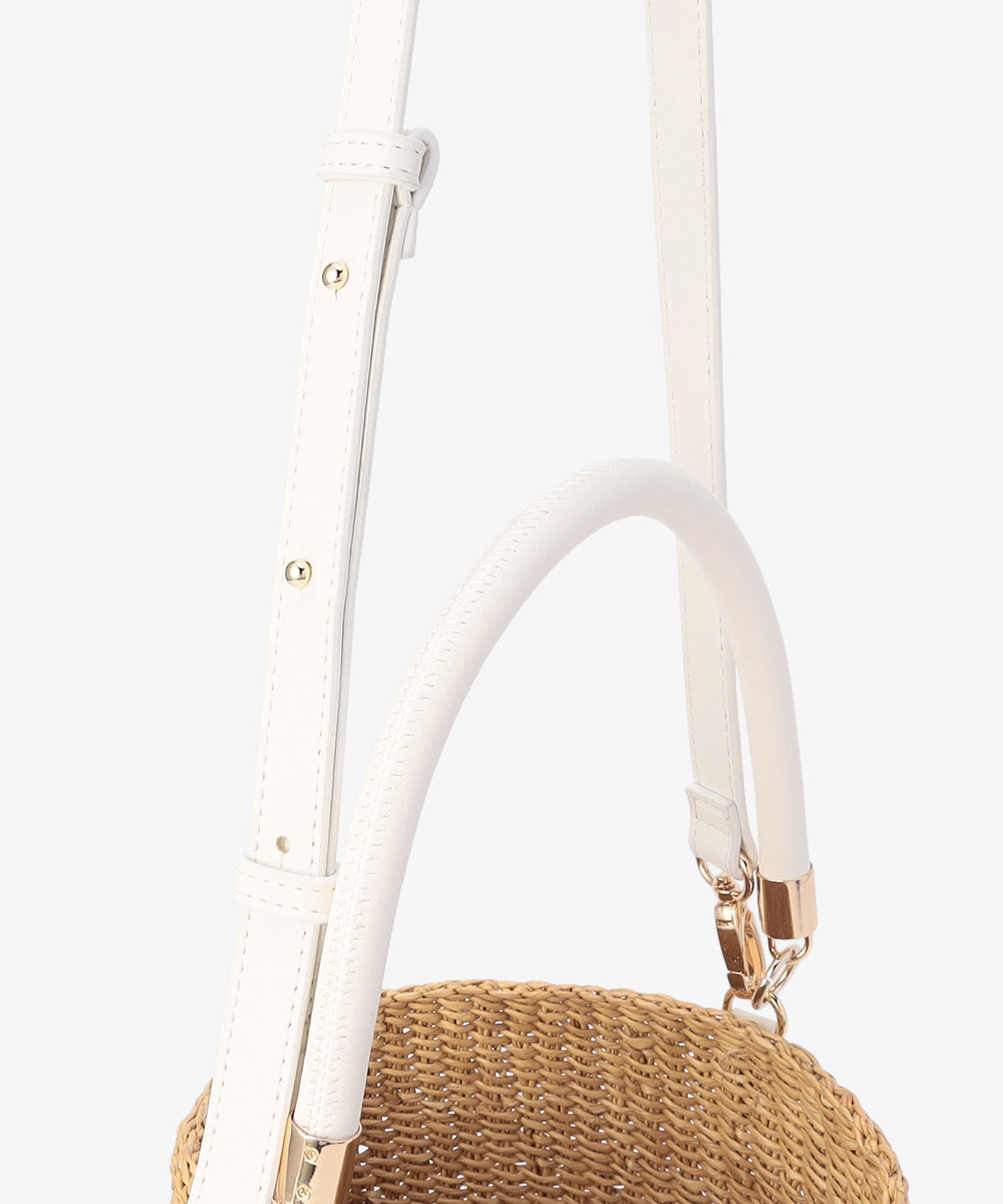 2way Hundle Tube Basket WHITE/NATURAL