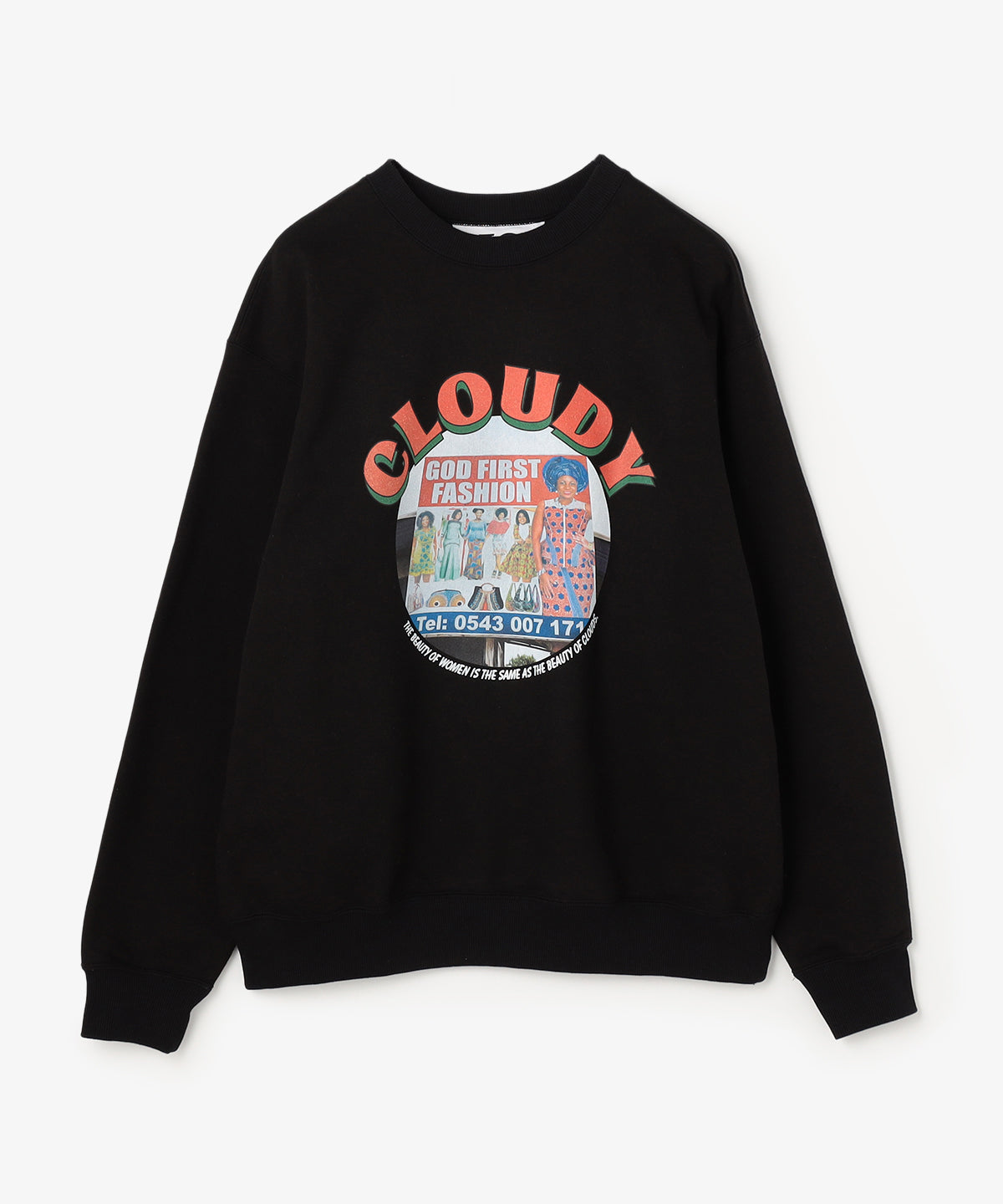 新品未使用　タグ付き　CLOUDY CREW　スウェット トレーナー　ブラック メンズ｜CLOUDY公式通販サイト