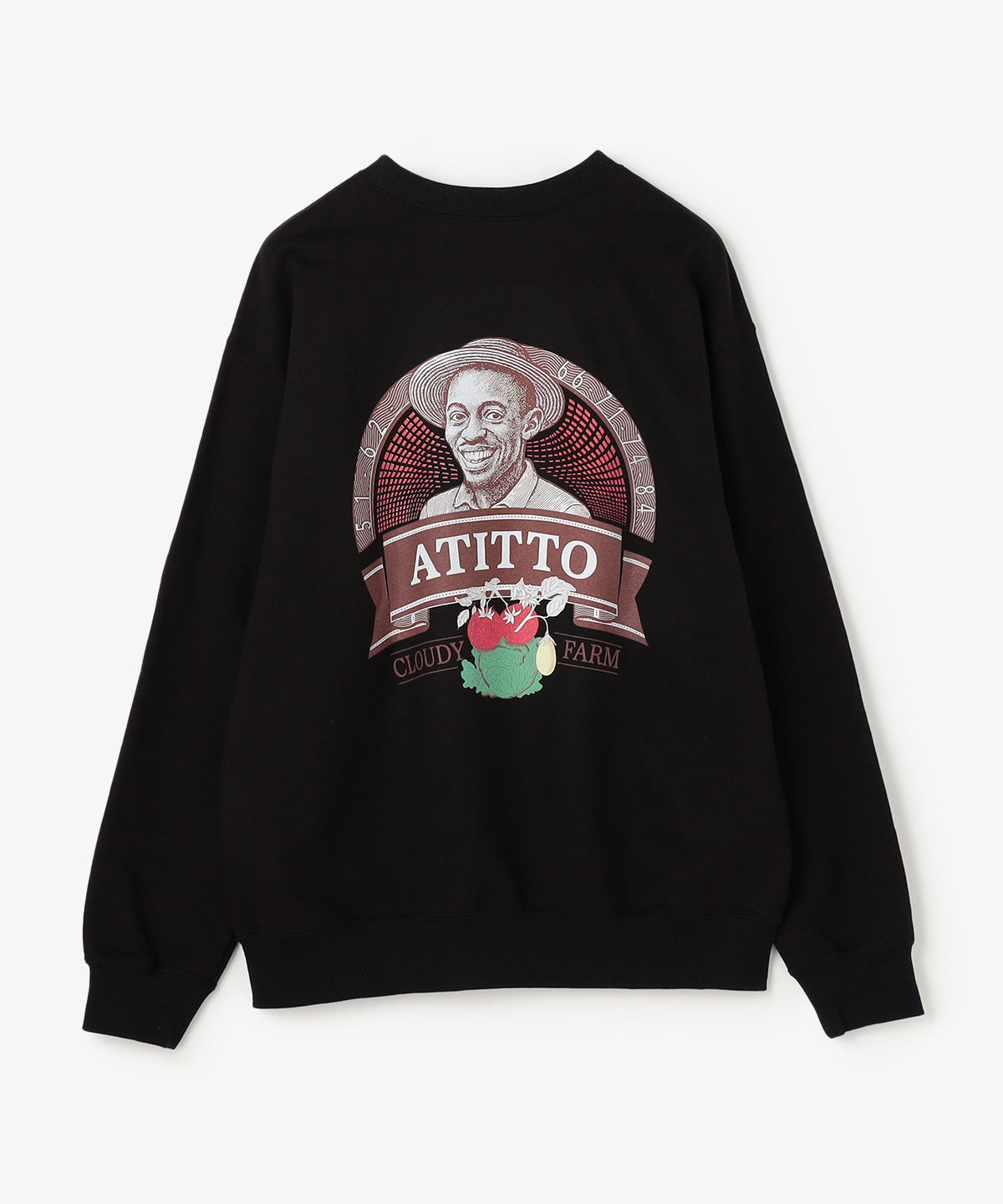 【予約：11月下旬発送予定】スウェットシャツ Atitto BLACK