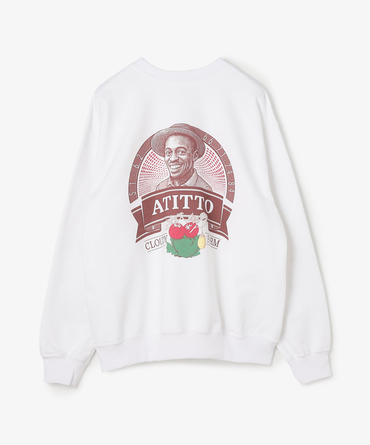 【予約：11月下旬発送予定】スウェットシャツ Atitto WHITE