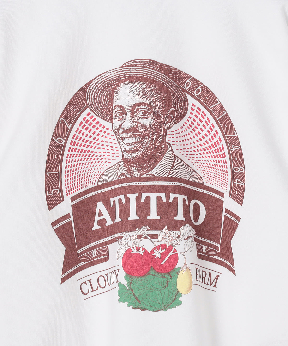 【予約：11月下旬発送予定】スウェットシャツ Atitto WHITE