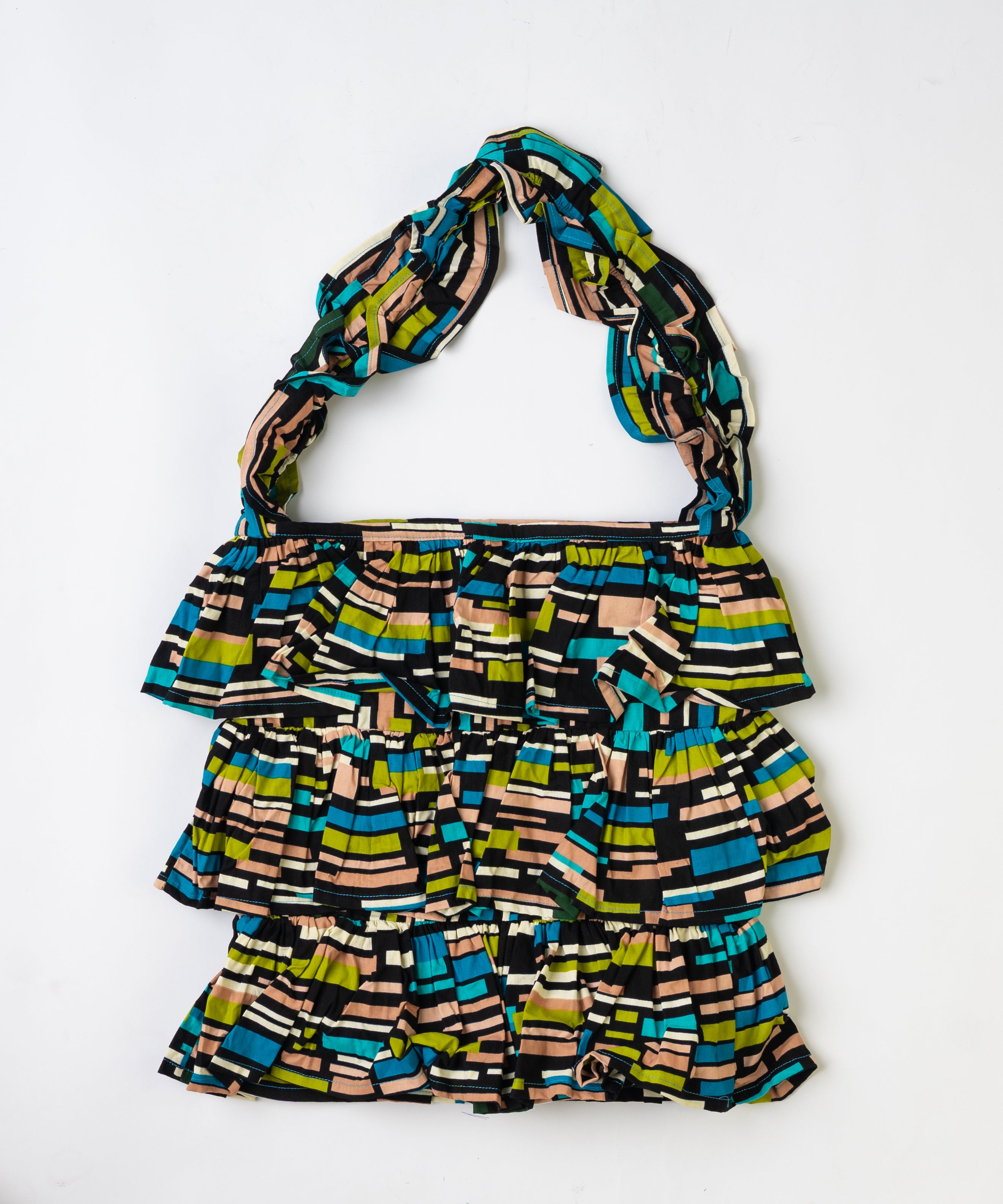 Kitenge Frill Shoulder Bag 300