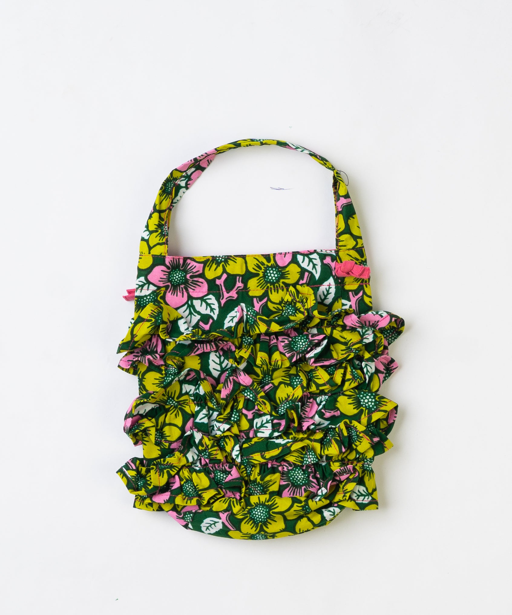 Frills Tube Drawstring Bag 073