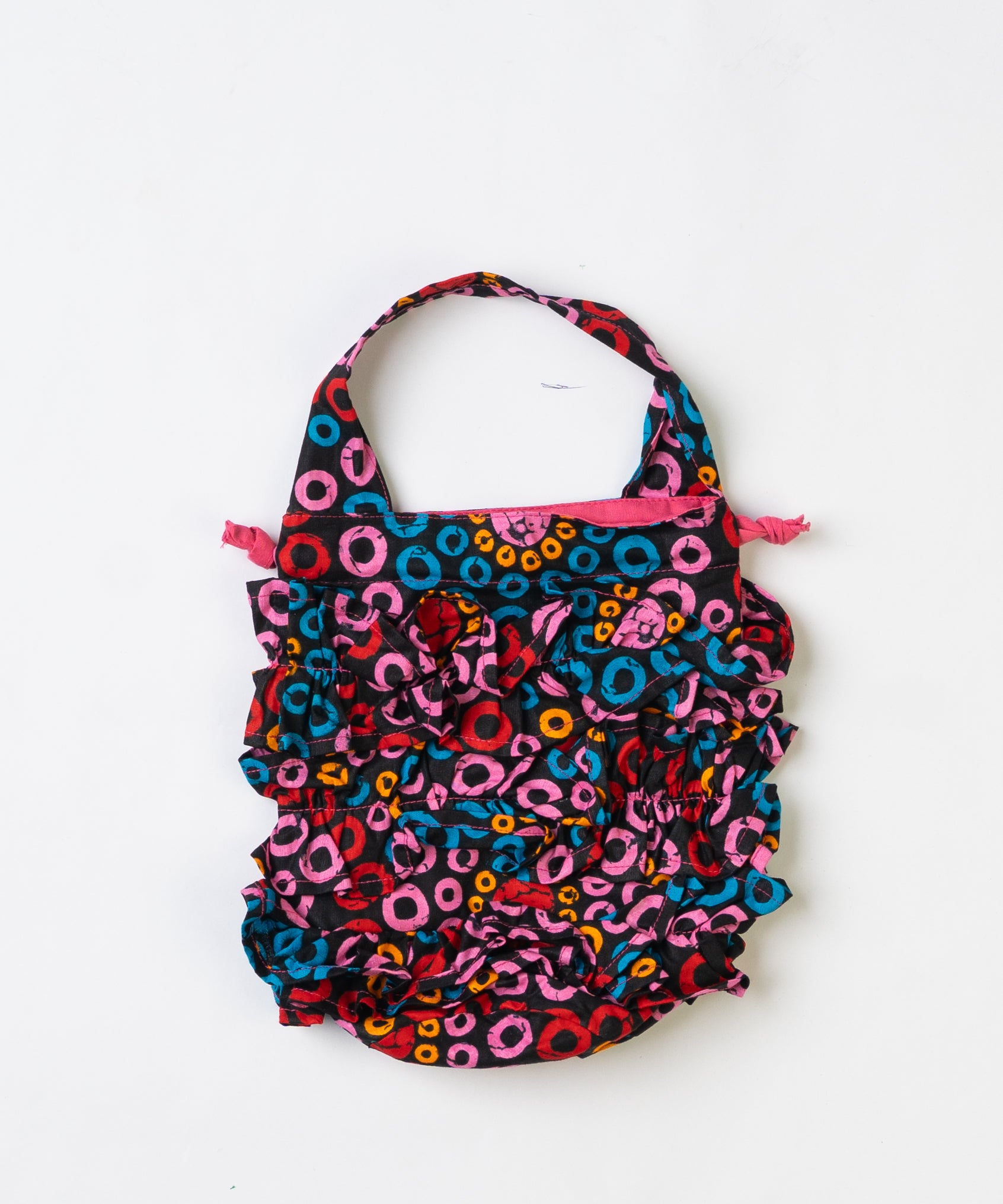 Frills Tube Drawstring Bag 075