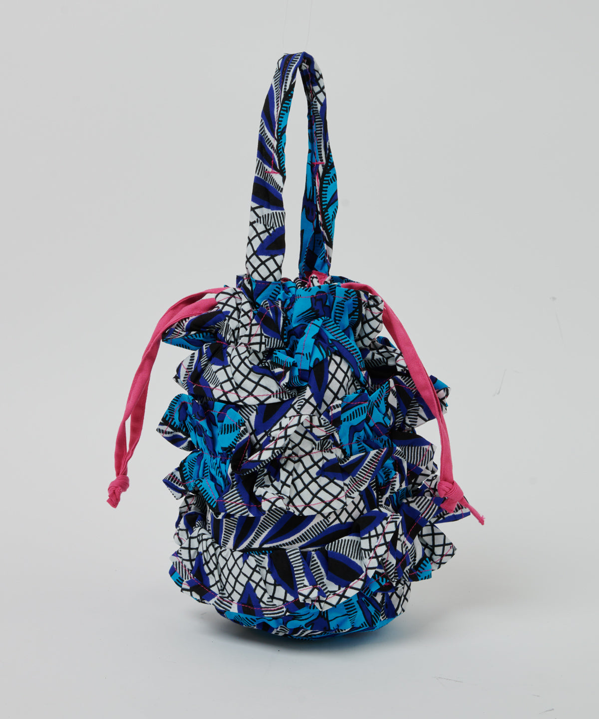 Frills Tube Drawstring Bag 074