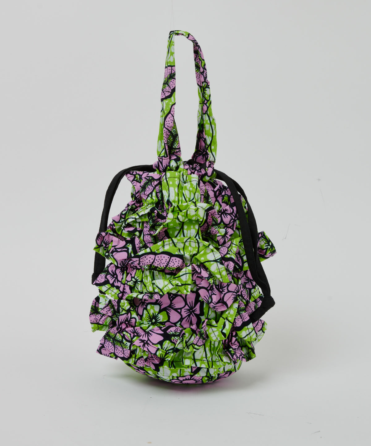 Frills Tube Drawstring Bag 078