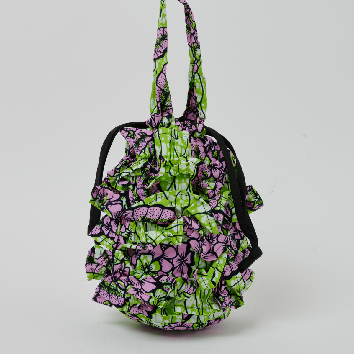 Frills Tube Drawstring Bag 078