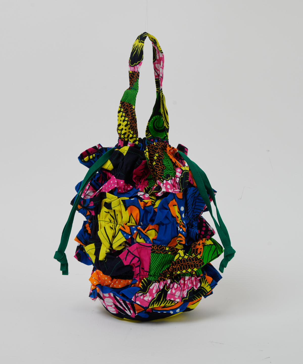 Frills Tube Drawstring Bag 082