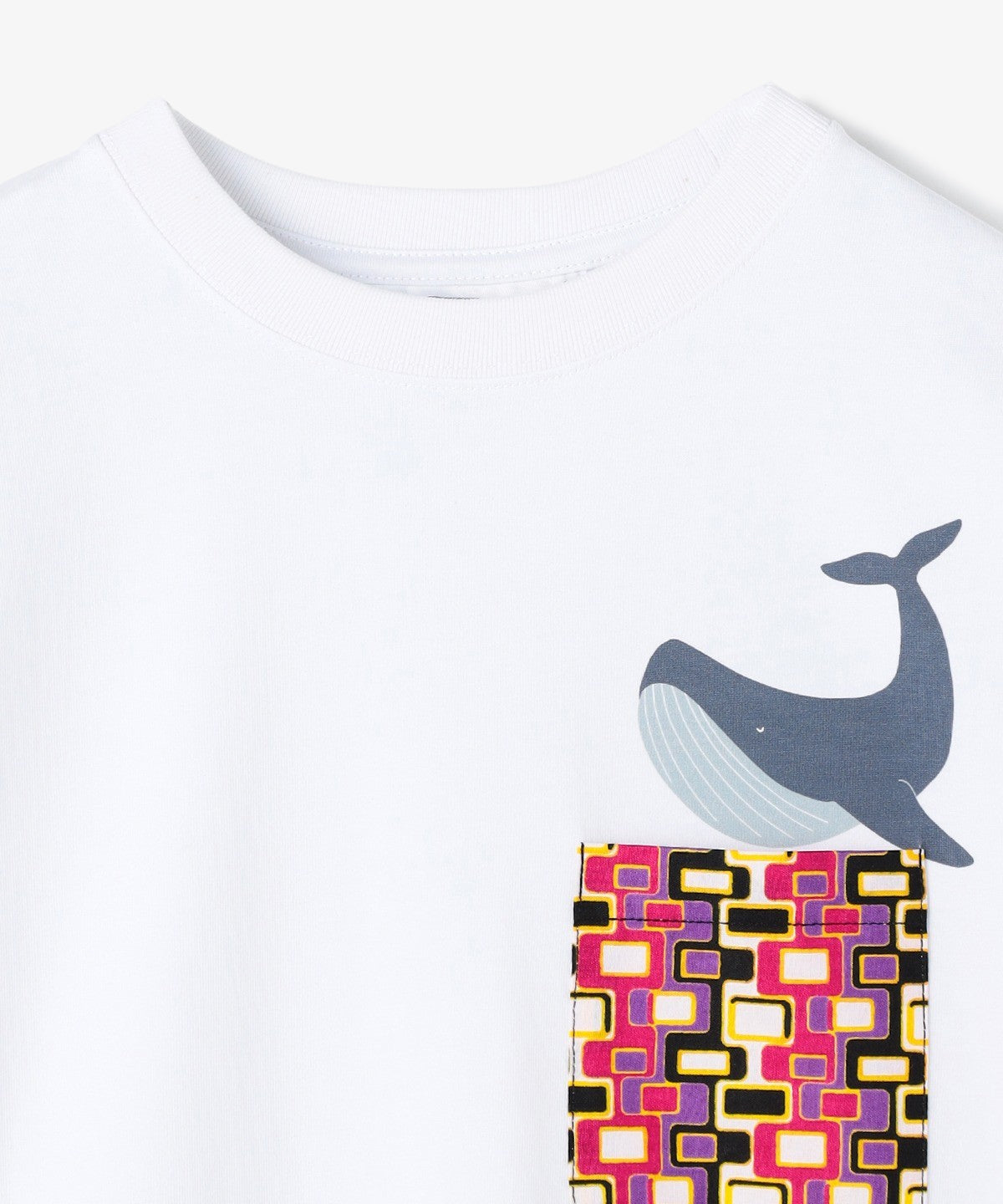 ポケットＴシャツ Whale WHITE