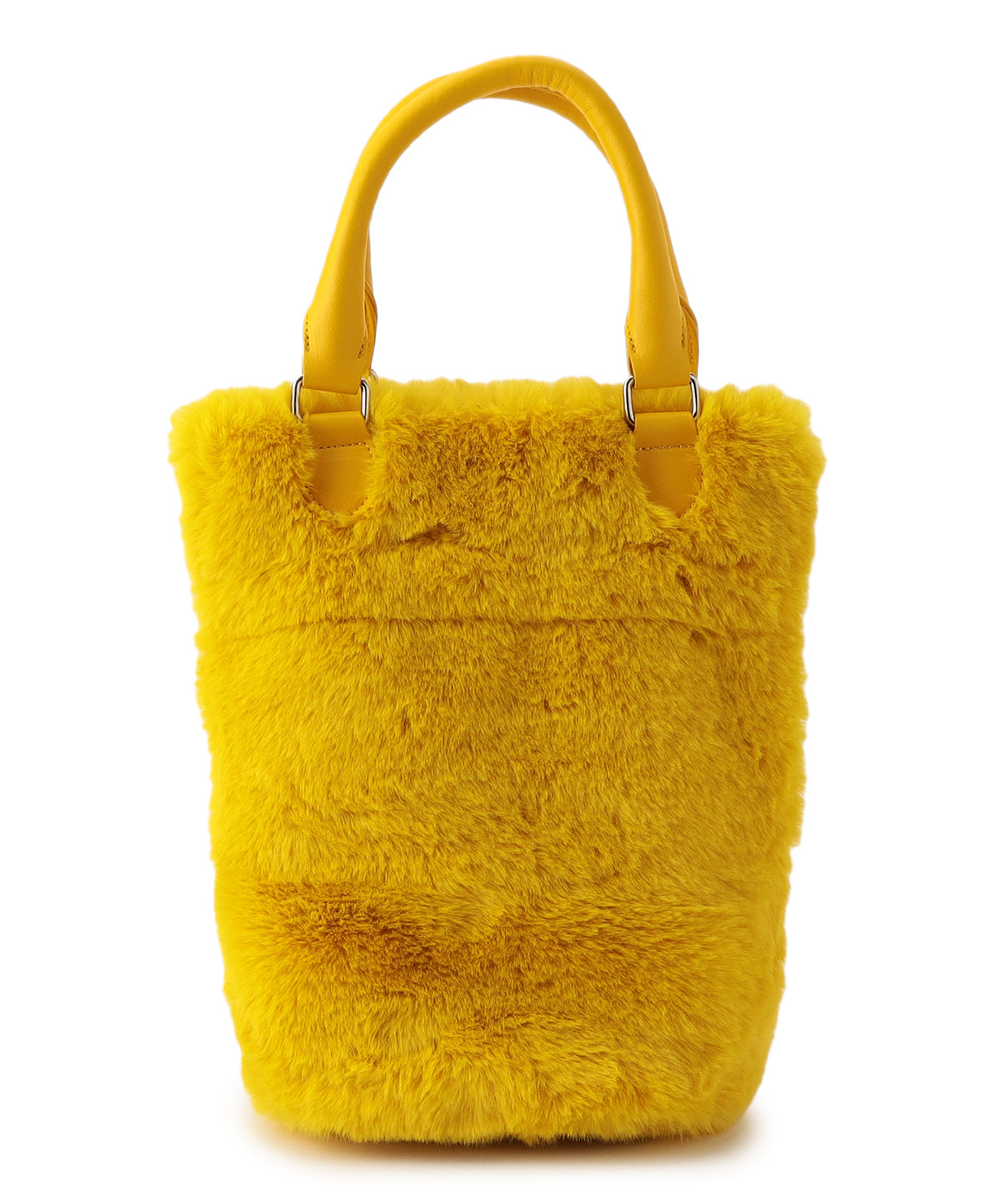 【予約：11月中旬〜下旬発送予定】Eco Fur Drawstring Shoulder Bag YELLOW