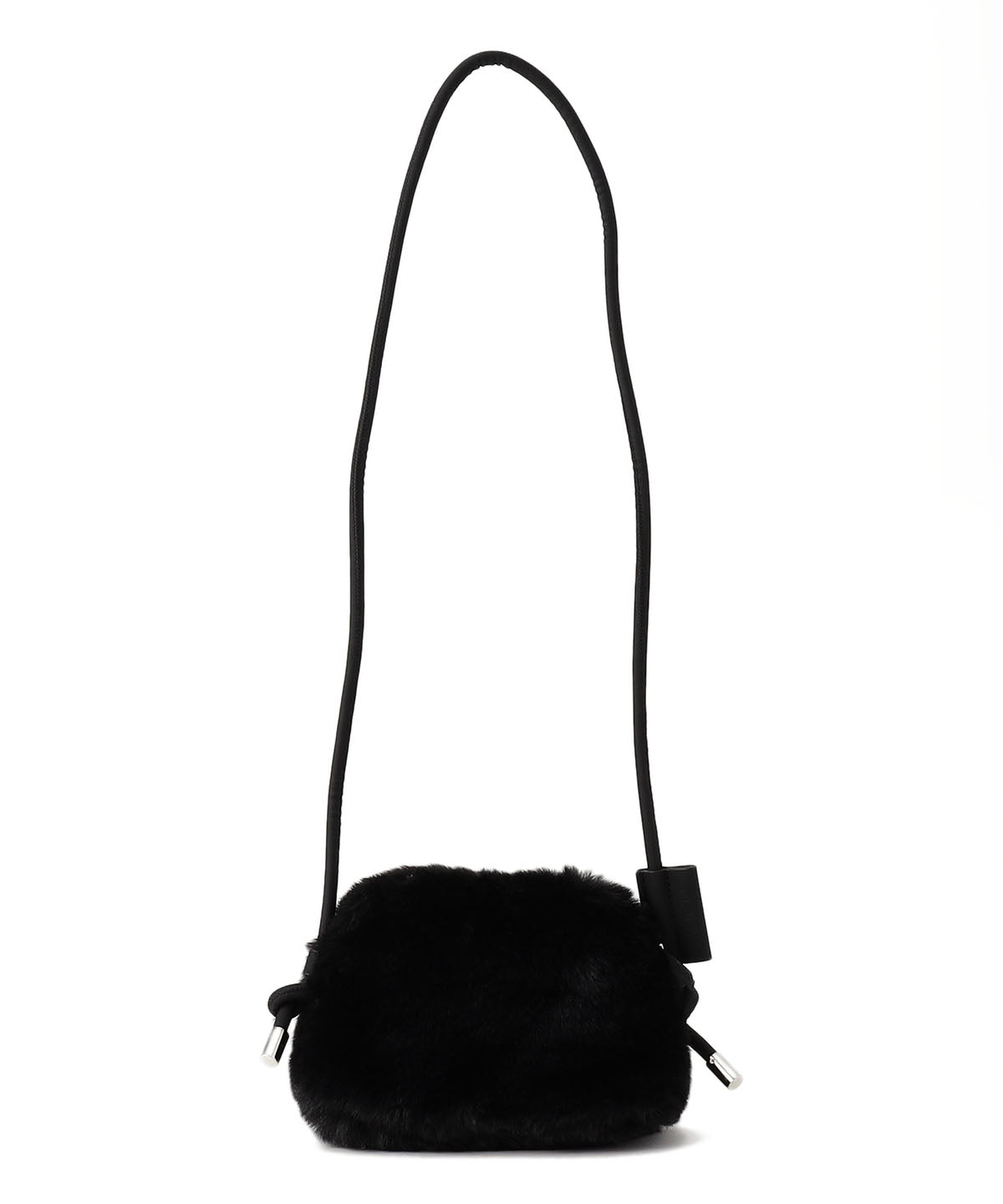 Eco Fur mini Shoulder Bag BLACK