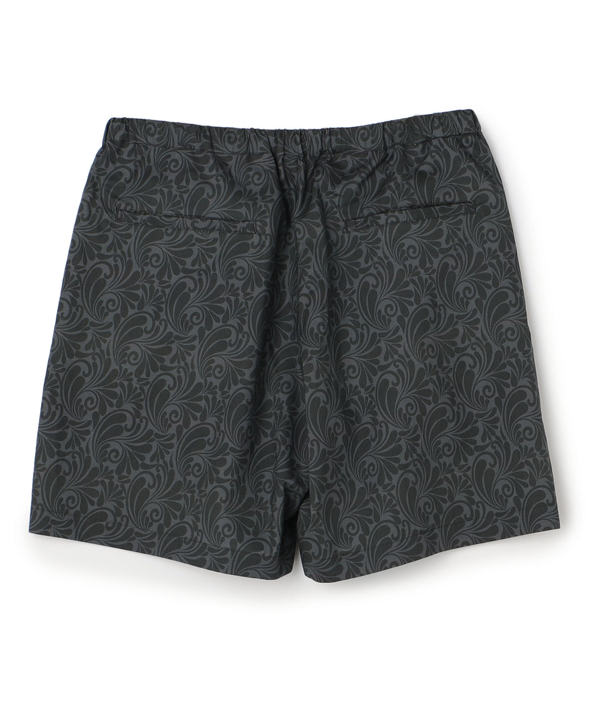 African Textile shorts  CHARCOAL