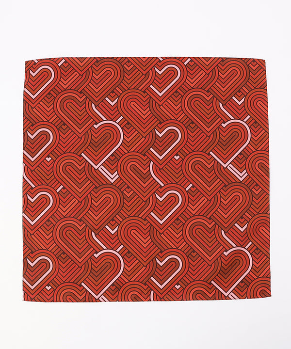 Printed Handkerchief 04 Heart