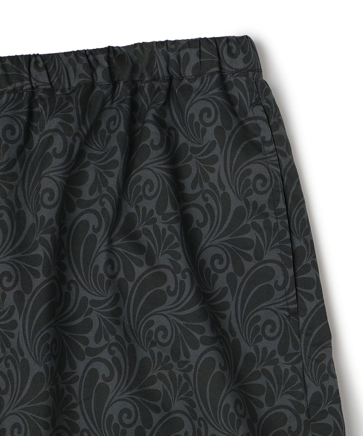 African Textile shorts  CHARCOAL