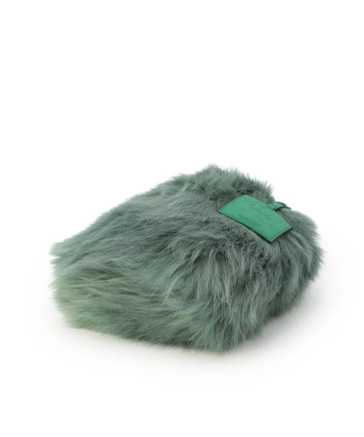 Logo handle Eco fur Tote Bag (small) E.GREEN