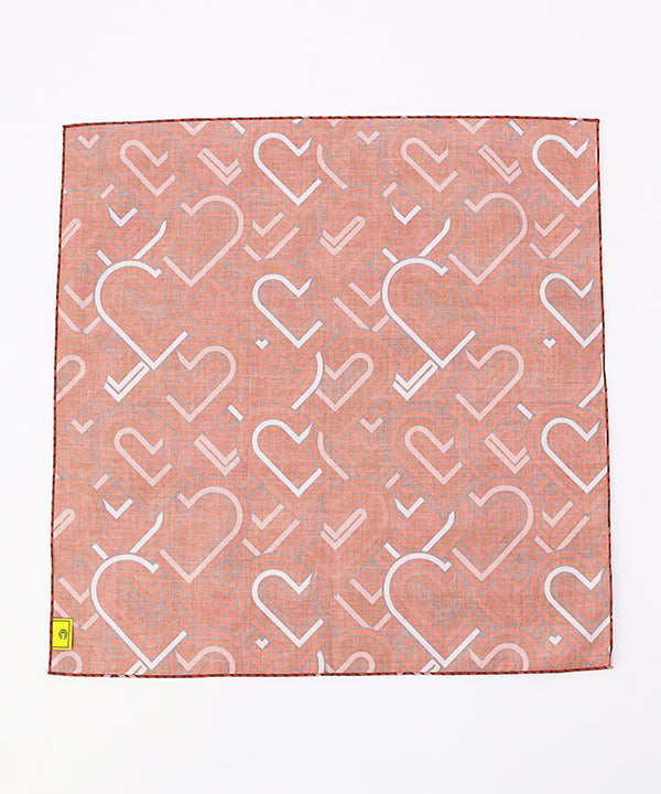 Printed Handkerchief 04 Heart