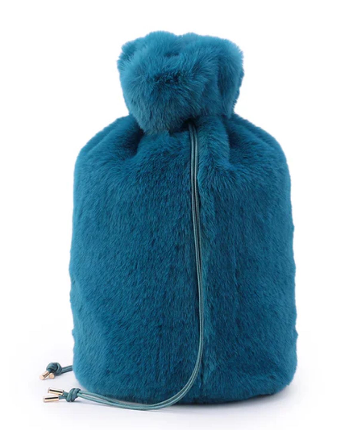 Eco Fur Drawstring Bag(Medium)E.BLUE