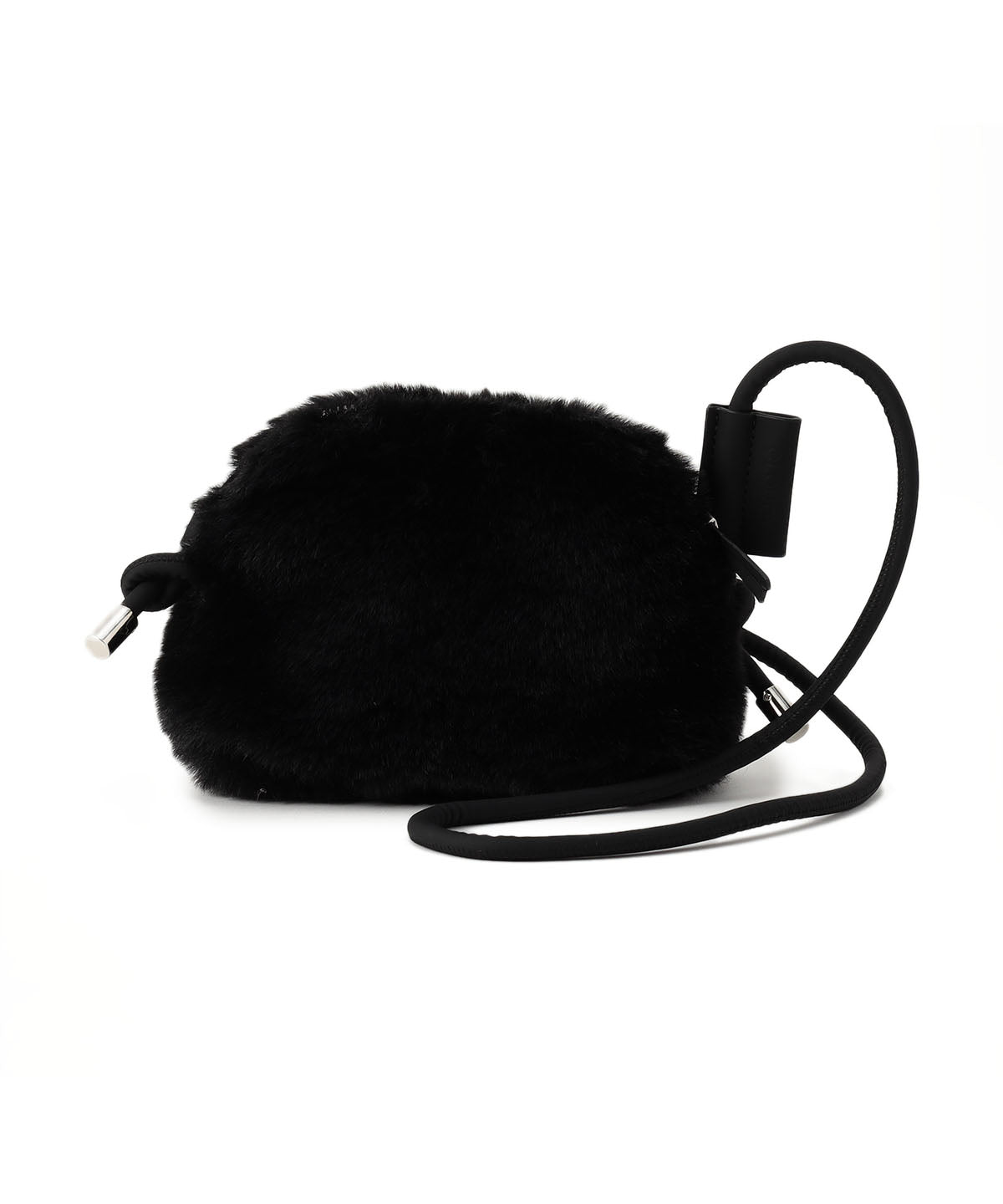 Eco Fur mini Shoulder Bag BLACK