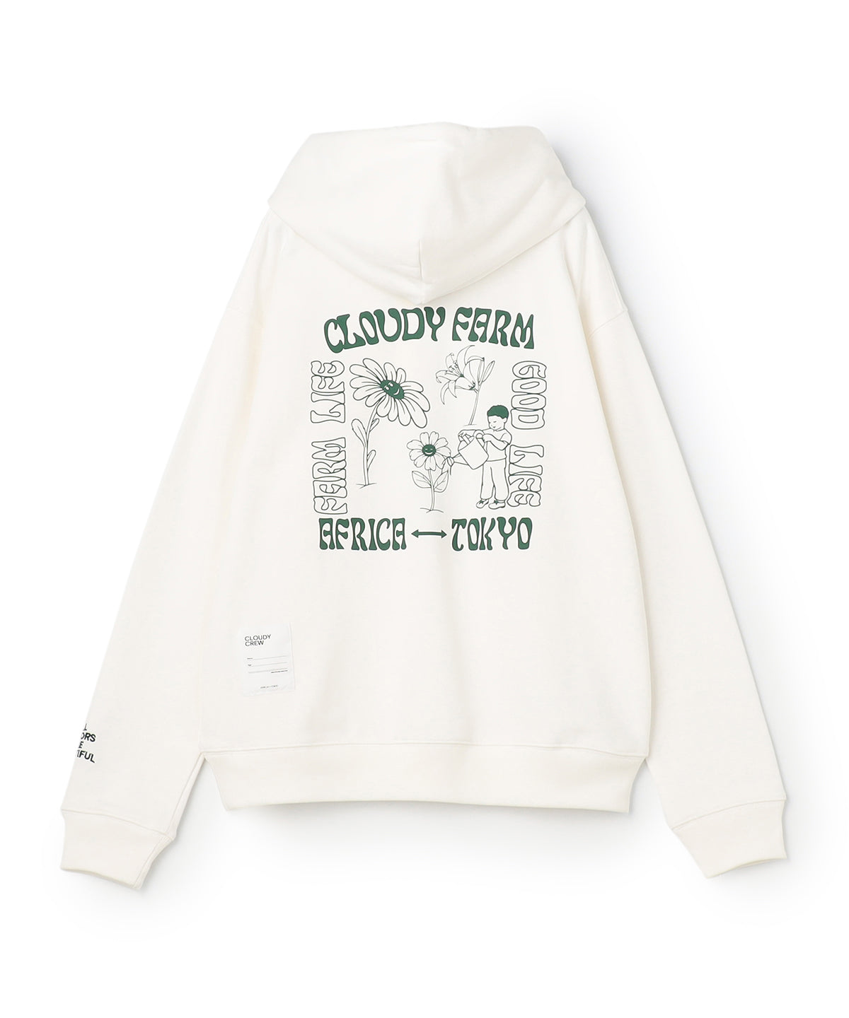 Sweat Parka CLOUDY FARM WHITE