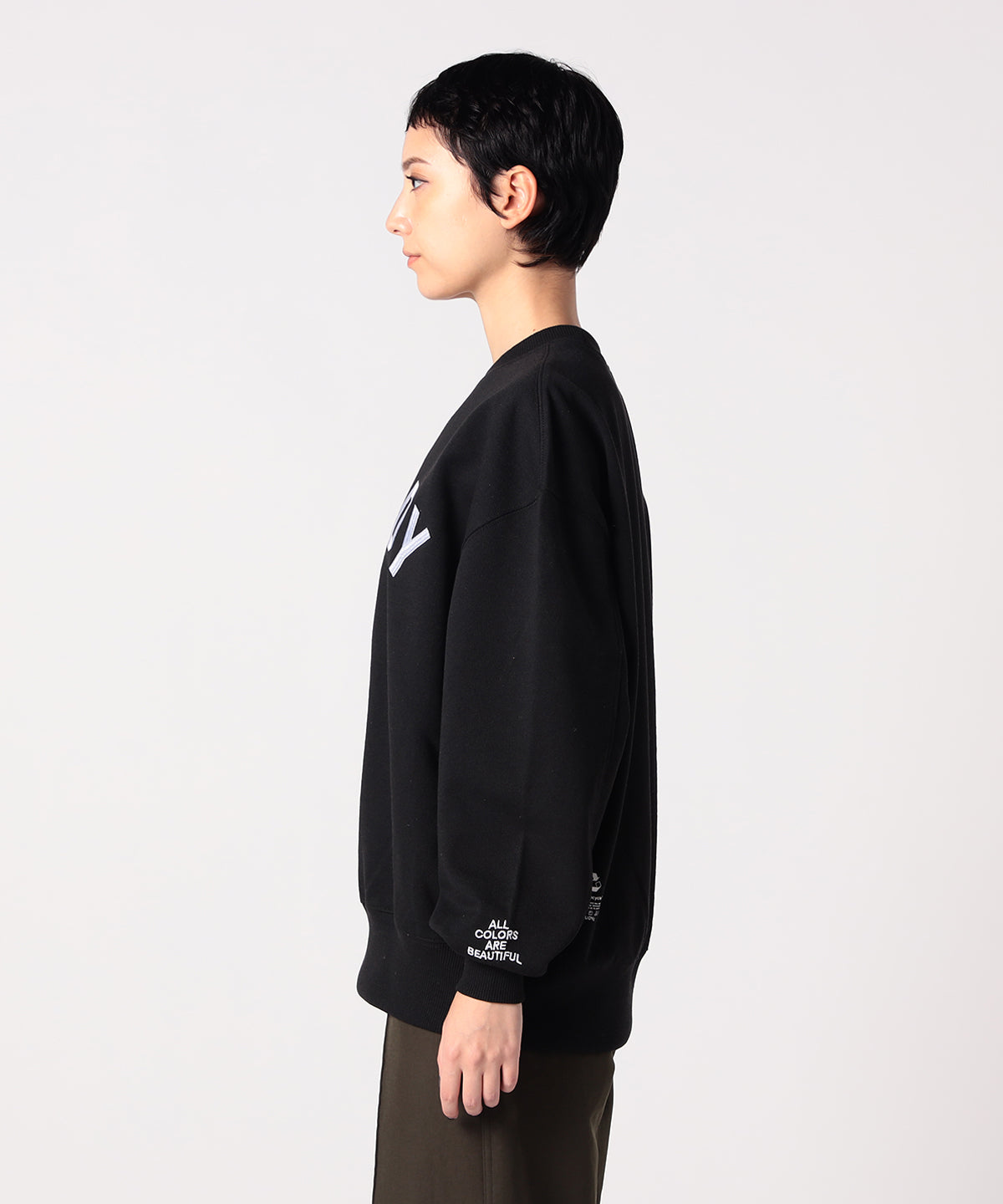 Sweat Shirts Arch LOGO BLACK