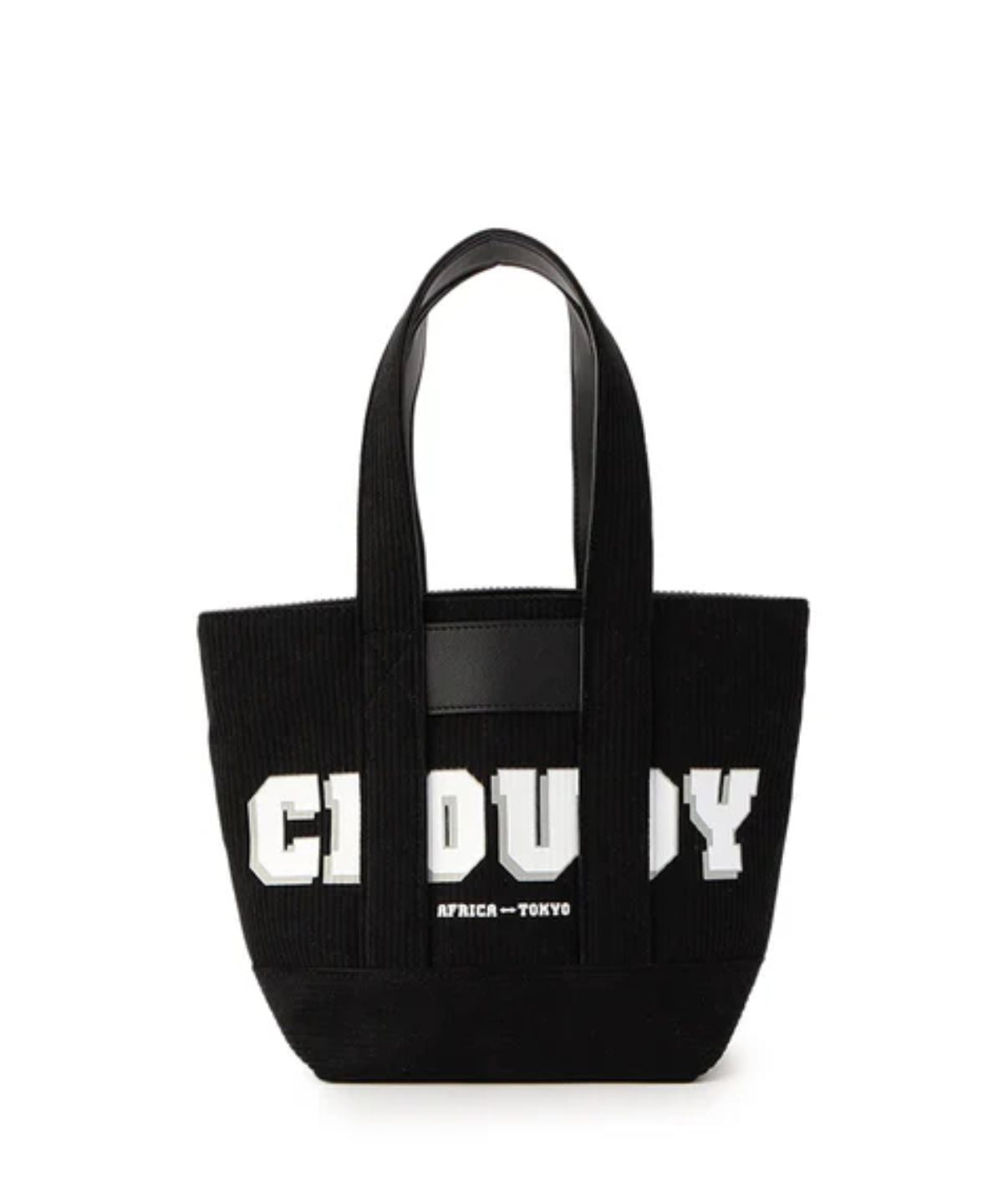 Corduroy Tote Bag (Small) BLACK