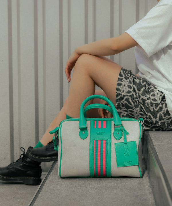 Two Tone Kente × Boston Bag E.GREEN | バッグ | CLOUDY公式通販サイト