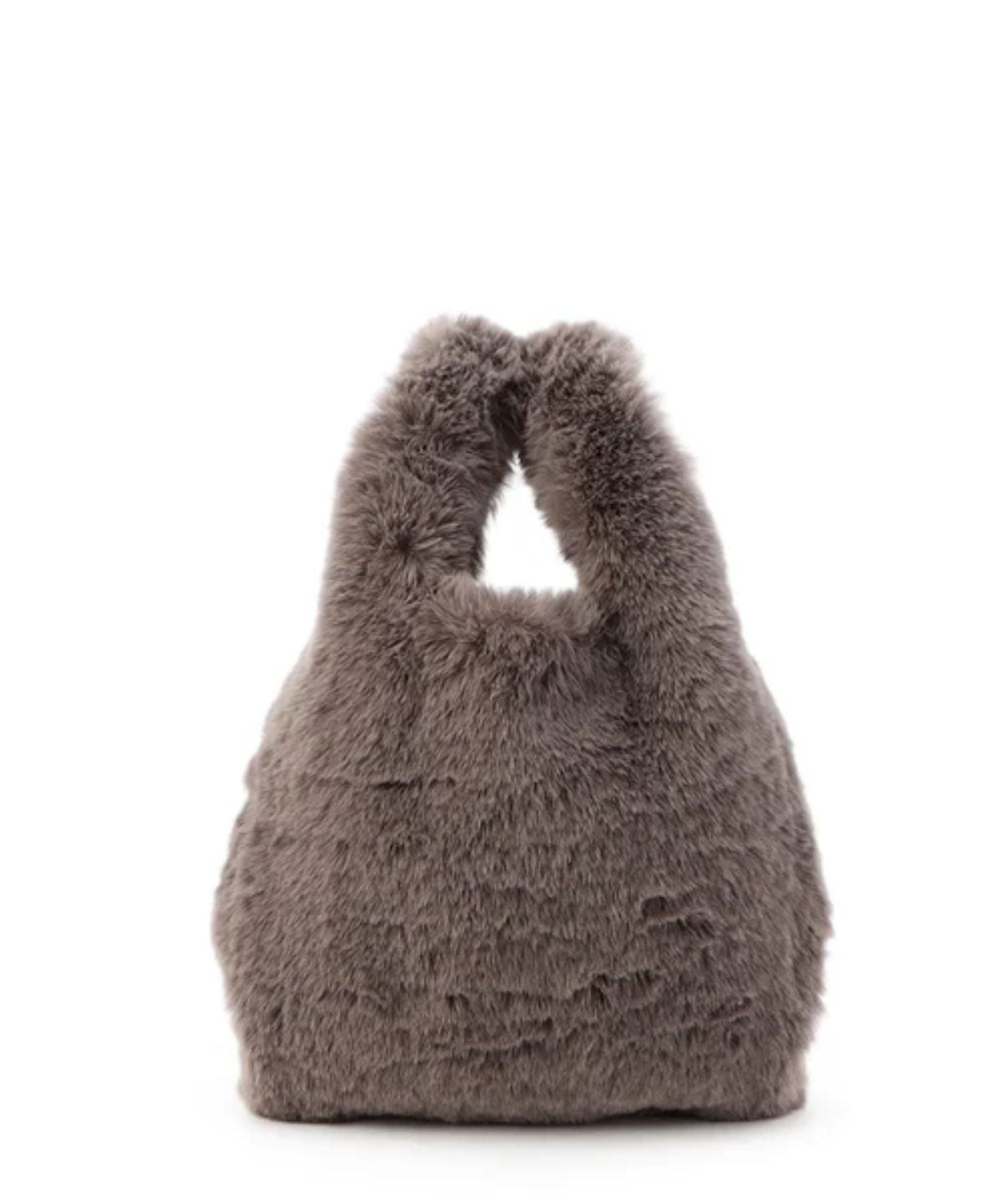 【予約：11月下旬発送予定】Eco Fur Convenience Bag (Small) GREIGE